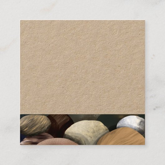 KiemenVisitenkarte Quadratische Visitenkarte (Rückseite)