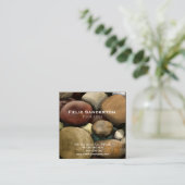 KiemenVisitenkarte Quadratische Visitenkarte (Stehend Vorderseite)