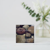 KiemenVisitenkarte Quadratische Visitenkarte (Stehend Vorderseite)