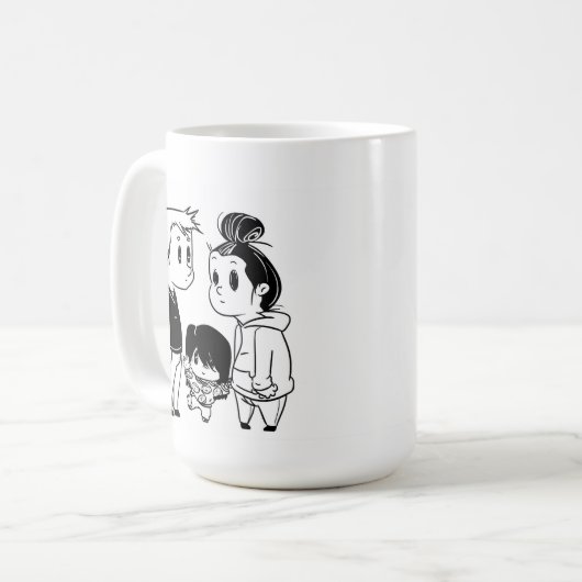 Kiemperfekt Comic Kaffeetasse (Vorderseite Links)