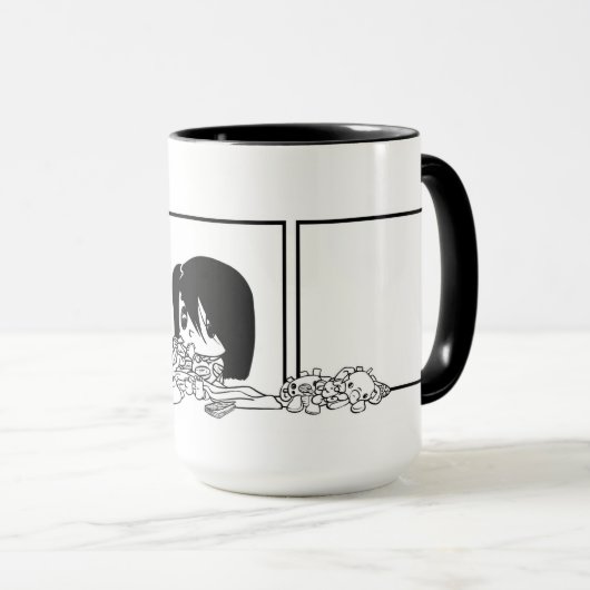 Kiemperfekt Comic Tasse (VorderseiteRechts)