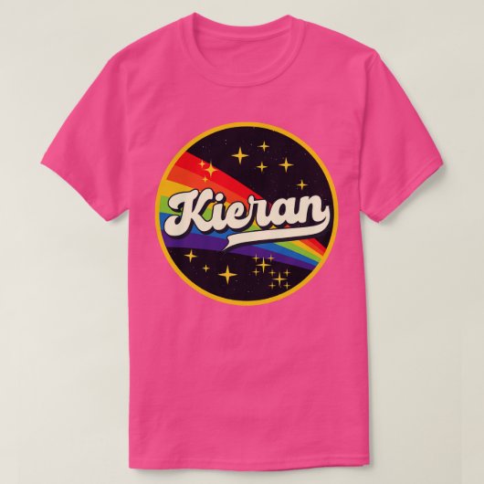 Kieran Rainbow in Space Vintag Style T-Shirt (Design vorne)