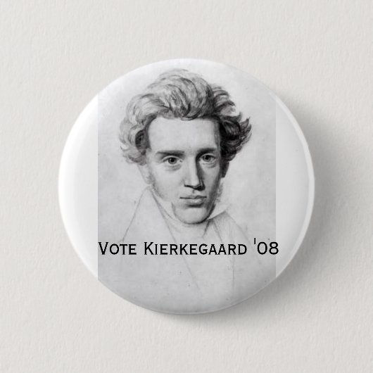 Kierkegaard '08 button (Vorderseite)