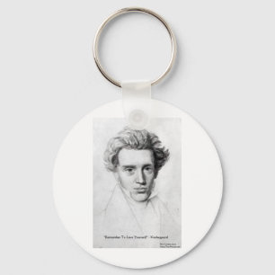 Kierkegaard "Liebe dich selbst" Liebeszitate Gesch Schlüsselanhänger