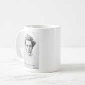 Kierkegaard "Liebe Sie selbst" Liebe Zitat Geschen Kaffeetasse (Vorderseite Links)