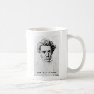 Kierkegaard "Liebe Sie selbst" Liebe Zitat Geschen Kaffeetasse