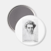 Kierkegaard "Liebe Sie selbst" Liebe Zitat Geschen Magnet (Vorderseite/Rückseite)
