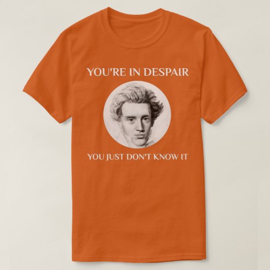 Kierkegaard Philosophie Lehrer Student Major Philo T-Shirt (Design vorne)