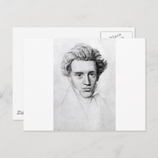 Kierkegaard Postkarte (Vorne/Hinten)