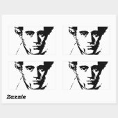 Kierkegaard Rechteckiger Aufkleber (Blatt)