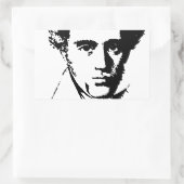 Kierkegaard Rechteckiger Aufkleber (Tasche)