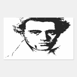 Kierkegaard Rechteckiger Aufkleber