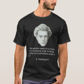 Kierkegaard über den Glauben T-Shirt (Vorderseite)