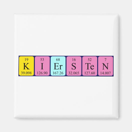 Kiersten Periodenmagnet Magnet (Vorne)