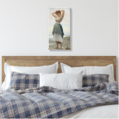 Kies am Strand in Italien sammeln Leinwanddruck (Insitu (Schlafzimmer))