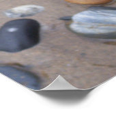 Kies am Strand Nah Poster (Ecke)