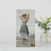 Kies am Strand sammeln Karte (Stehend Vorderseite)