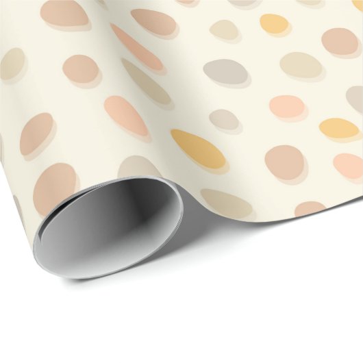 Kies auf Creme - Muster. Geschenkpapier (Rolleneckpunkt)