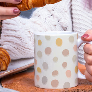 Kies auf Creme - Muster. Kaffeetasse