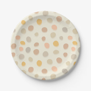Kies auf Creme - Muster. Pappteller