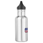 Kies Cycling American Flag Edelstahlflasche (Links)