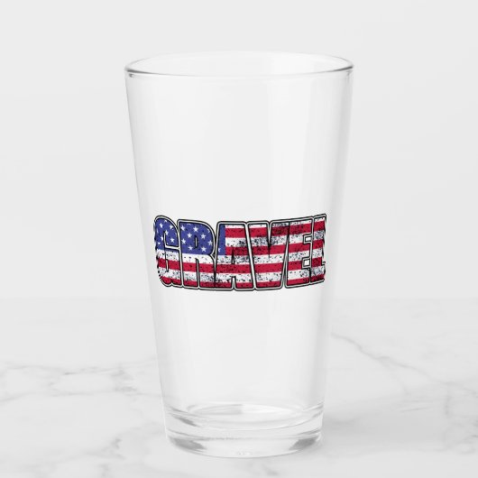 Kies Cycling American Flag Glas (Vorderseite)