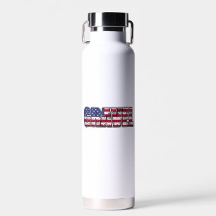Kies Cycling American Flag Trinkflasche