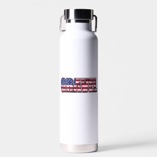 Kies Cycling American Flag Trinkflasche (Vorne)