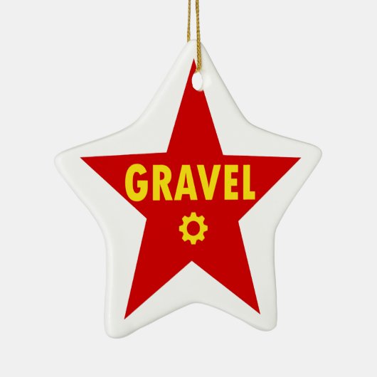 Kies Cycling Star Keramik Ornament (Rechts)