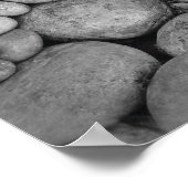 Kies-Foto-Plakat in Schwarzweiß Poster (Ecke)