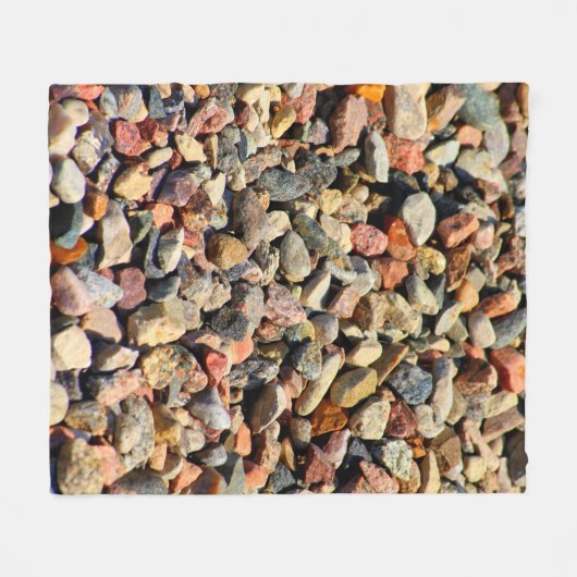 Kies Gestein bunte Textur Fleecedecke (Vorderseite (Horizontal))