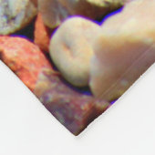 Kies Gestein bunte Textur Fleecedecke (Ecke)