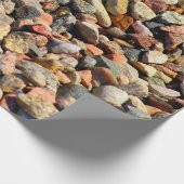 Kies Gestein bunte Textur Geschenkpapier (Ecke)