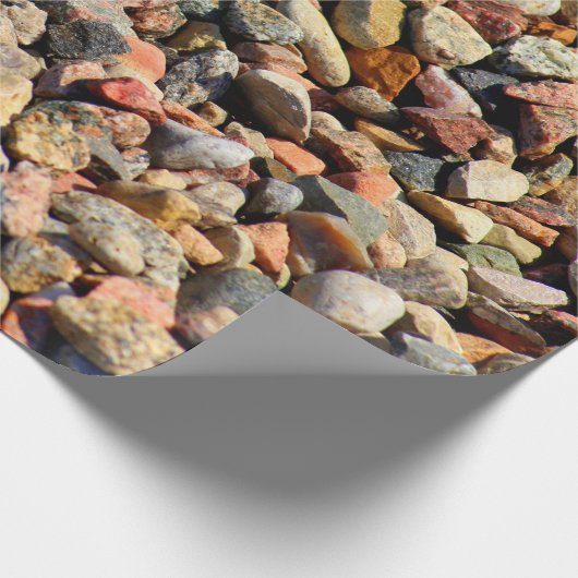 Kies Gestein bunte Textur Geschenkpapier (Ecke)