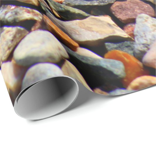 Kies Gestein bunte Textur Geschenkpapier (Rolleneckpunkt)