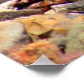 Kies Gestein bunte Textur Poster (Ecke)