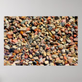 Kies Gestein bunte Textur Poster (Vorne)