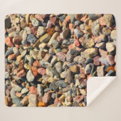 Kies Gestein bunte Textur Sherpadecke (Vorderseite (Horizontal))