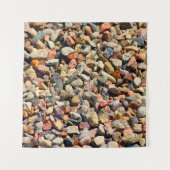 Kies Gestein bunte Textur Wandteppich (Vorderseite)