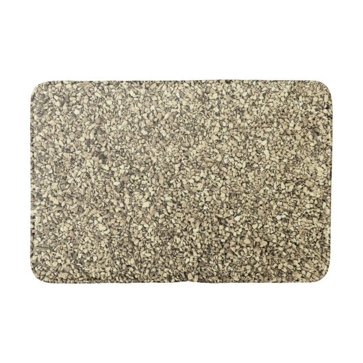 Kies Gestein Textur Muster Badematte (Vorderseite)