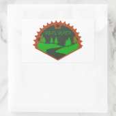 Kies Grinder Rechteckiger Aufkleber (Tasche)