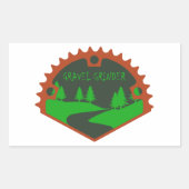 Kies Grinder Rechteckiger Aufkleber (Vorderseite)