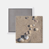 Kies im Sandmagnet Magnet (Vorderseite/Rückseite)