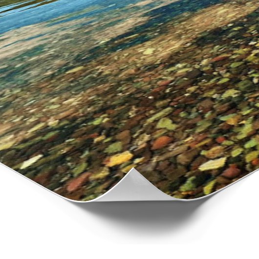 Kies im See Poster (Ecke)