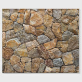 Kies kleine Steinmauer Geschenkpapier (Flach)