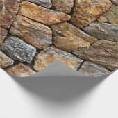 Kies kleine Steinmauer Geschenkpapier (Ecke)