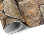 Kies kleine Steinmauer Geschenkpapier (Rolleneckpunkt)