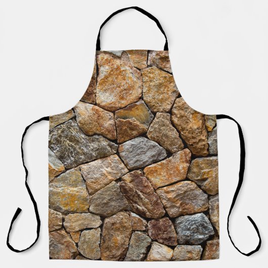 Kies kleine Steinmauer Schürze (Vorderseite)