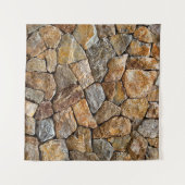 Kies kleine Steinmauer Wandteppich (Vorderseite (Horizontal))