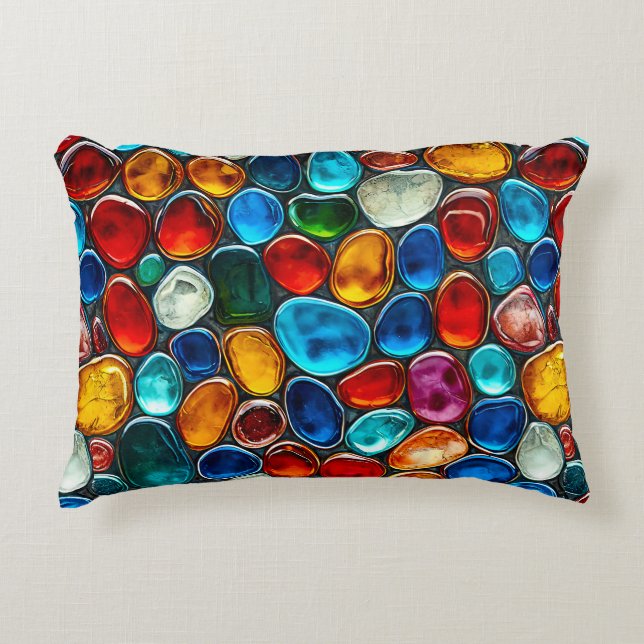 Kies, mehrfarbig dekokissen (Vorderseite)